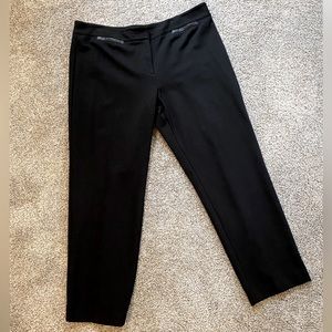 Talbots Womens Black Crop Stretch Pant size 14